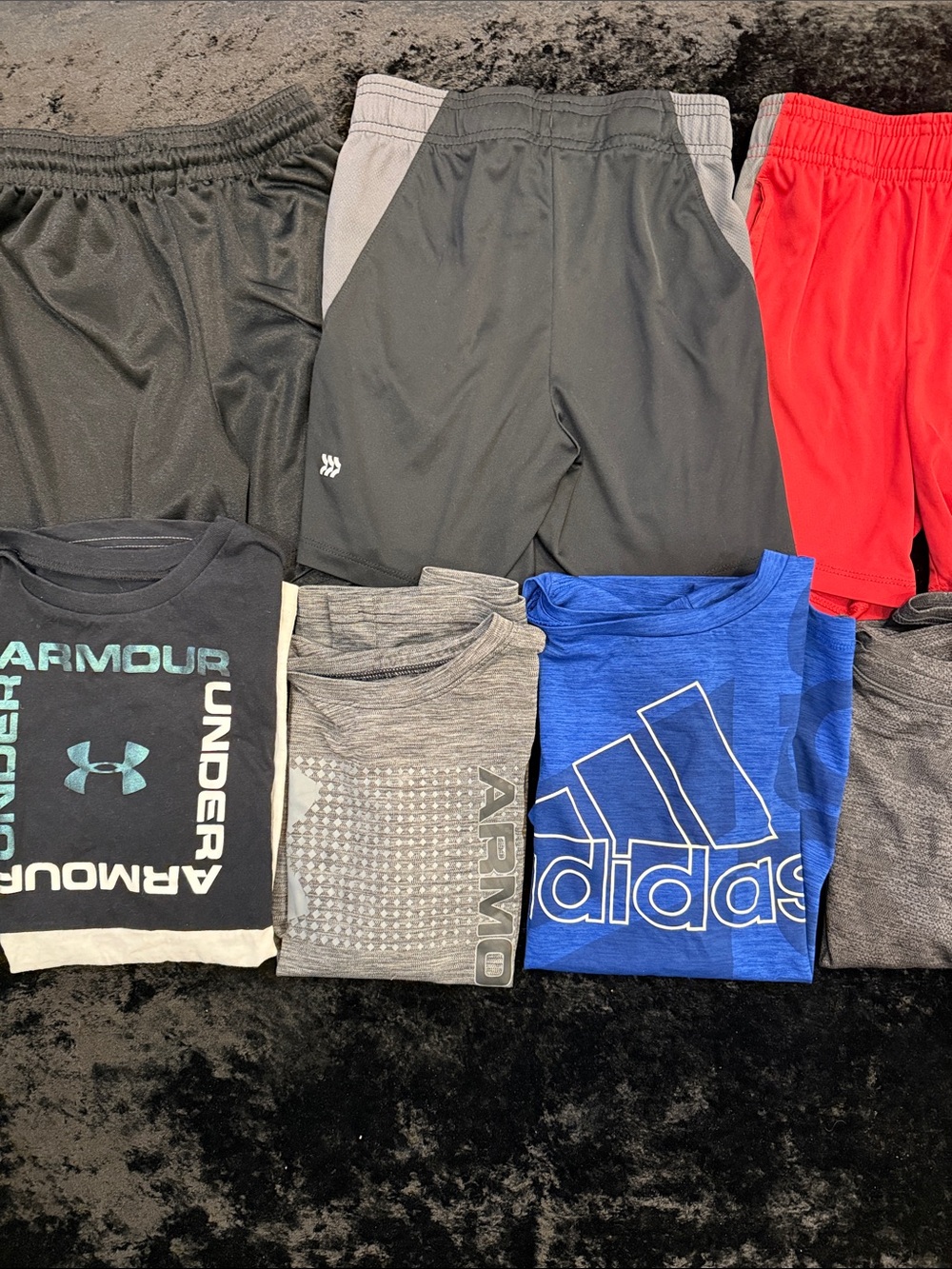 Boys Athletic Sports Shorts and Shirt Bundle